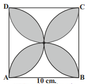 Diagram: Square with semicircles on each side
